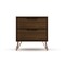Manhattan Comfort Rockefeller Nightstand 2.0 in Brown, PK2 2-102GMC5 - alternate 7